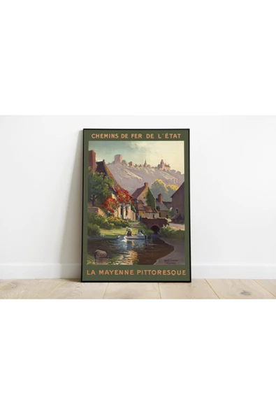 Pegziz Fransa Vintage Sanatsal Poster 50x70cm. ürün görseli 1