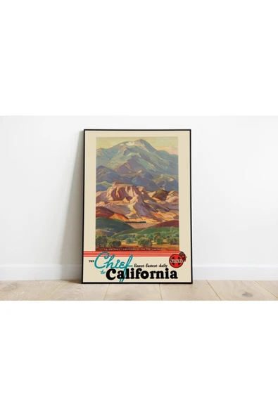 Pegziz Amerika Vintage Sanatsal Poster 60x90cm. ürün görseli 1