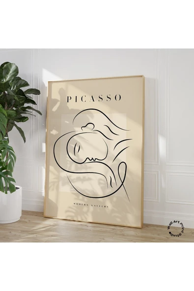 Pegziz Minimalist Sanatsal Picasso Duvar Dekor Posteri 60x90cm. - Resim 3
