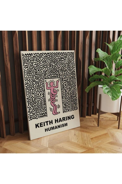 Pegziz Keith Haring Sanatsal Kanvas Tablo Cafe Dekorasyon Duvar Tablosu ürün görseli 1