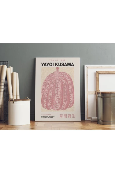 Pegziz Sanatsal Kanvas Tablo Duvar Dekorasyonu Yayoi Kusama Salon Dekorasyonu Duvar Tablosu ürün görseli 1