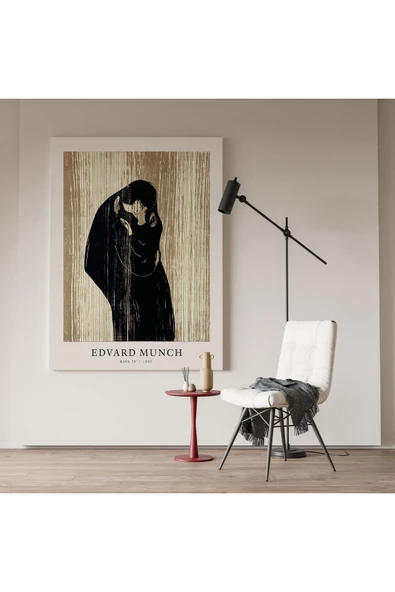 Pegziz Modern Kanvas Tablo Edvard Much Sanatsal Tablo Salon Duvar Dekor Cafe Dekor Duvar Tablosu ürün görseli 1