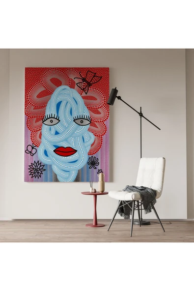 Pegziz Yayoi Kusama Modern Duvar Tablosu Oda Dekorasyonu Kanvas Tablo Cafe Dekor Sanatsal Tablo ürün görseli 1
