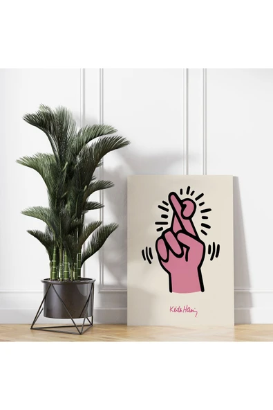 Pegziz Oda Dekorayonu Kanvas Tablo Keith Haring Cafe Dekor Sanatsal Tablo Salon Dekor Duvar Tablosu ürün görseli 1