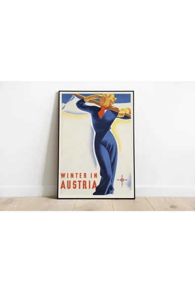 Pegziz Avusturya Vintage Sanatsal Poster 60x90cm. ürün görseli 1