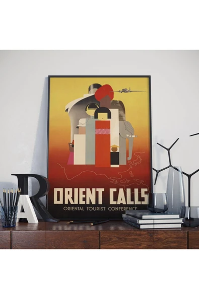 Pegziz Japonya Vintage Sanatsal Poster 60x90cm. ürün görseli 1