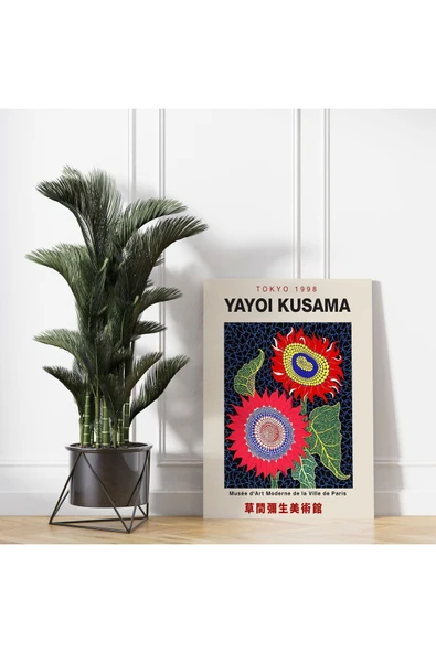 Pegziz Modern Sanatsal Tablo Yayoi Kusama Duvar Dekorasyonu Kanvas Tablo Salon Duvar Dekorasyon ürün görseli 1