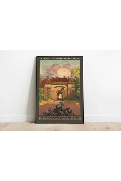 Pegziz France Vintage Sanatsal Poster 60x90cm. ürün görseli 1