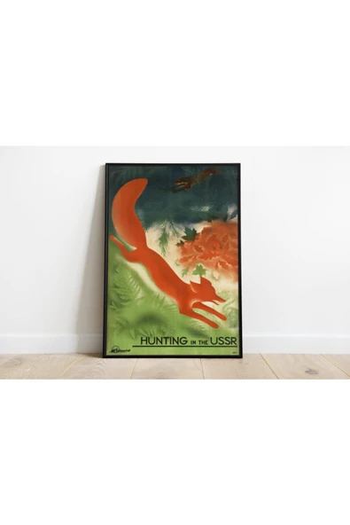 Pegziz Rusya Vintage Sanatsal Poster 60x90cm. ürün görseli 1