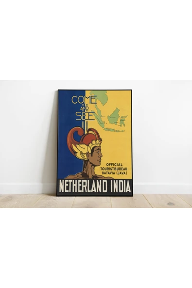 Pegziz Endonezya Java Adası Vvintage Sanatsal Poster 60x90cm. - Resim 2