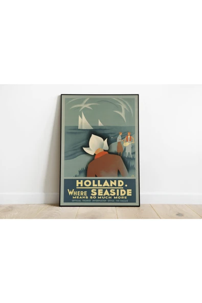 Pegziz Hollanda Vintage Sanatsal Poster 60x90cm. ürün görseli 1