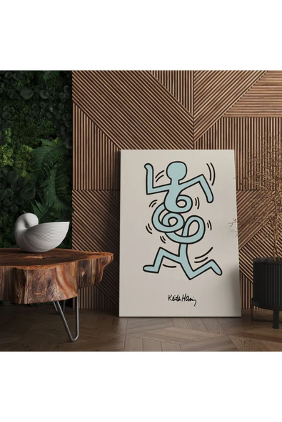 Pegziz Pop Art Sanatsal Tablo Keith Haring Salon Dekorasyonu Kanvas Tablo Oda Dekorasyon Duvar Tablosu ürün görseli 1