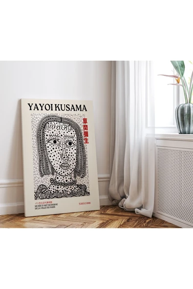 Pegziz Yayoi Kusama Sanatsal Tablo Salon Duvar Dekorasyonu Oda Dekorasyonu Duvar Tablosu ürün görseli 1