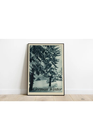 Pegziz Almanya Vintage Sanatsal Poster 60x90cm. ürün görseli 1