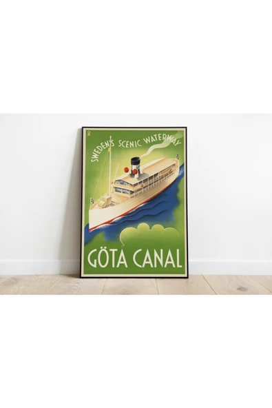 Pegziz Isveç Vintage Sanatsal Poster 60x90cm. ürün görseli 1