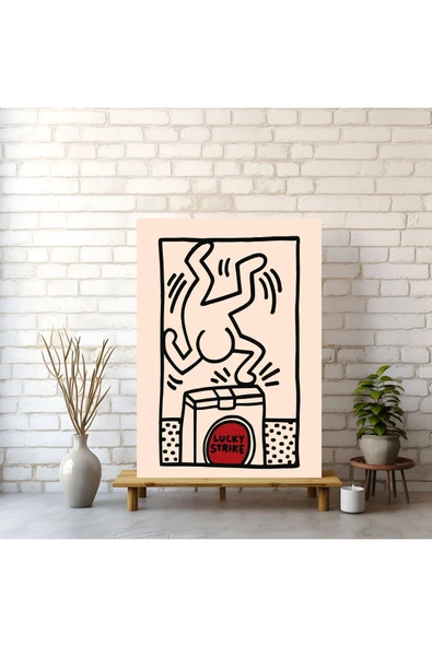 Pegziz Oda Dekorasyonu Sanatsal Tablo Pop Art Cafe Dekorasyonu Kanvas Tablo ürün görseli 1