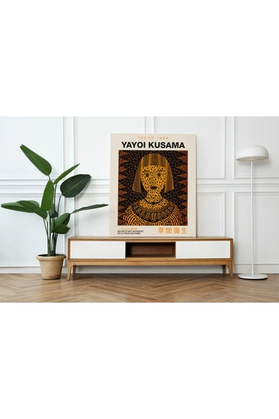 Pegziz Oda Dekorasyon Pop Art Kanvas Tablo Yayoi Kusama Sanatsal Tablo Salon Dekorasyonu Duvar Tablosu ürün görseli 1