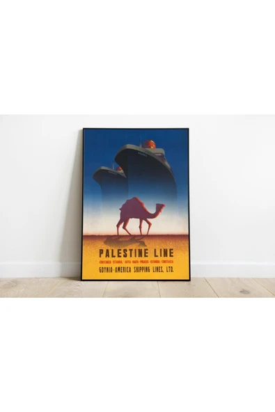 Pegziz Filistin Vintage Sanatsal Poster 60x90cm. ürün görseli 1