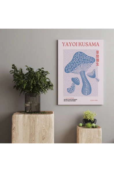 Pegziz Salon Duvar Dekorasyonu Sanatsal Tablo Yayoi Kusama Kanvas Tablo Oda Duvar Dekor ürün görseli 1