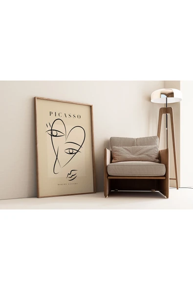 Pegziz Minimalist Sanatsal Picasso Duvar Dekor Posteri 60x90cm. ürün görseli 1
