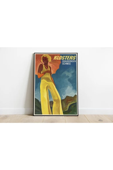 Pegziz Isveç Vintage Sanatsal Poster 60x90cm. ürün görseli 1