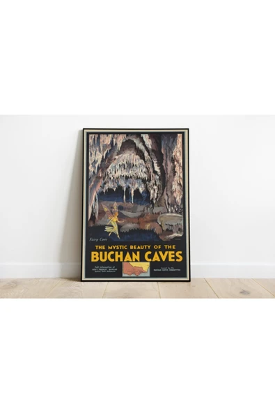Pegziz Avustralya Vintage Sanatsal Poster 60x90cm. ürün görseli 1