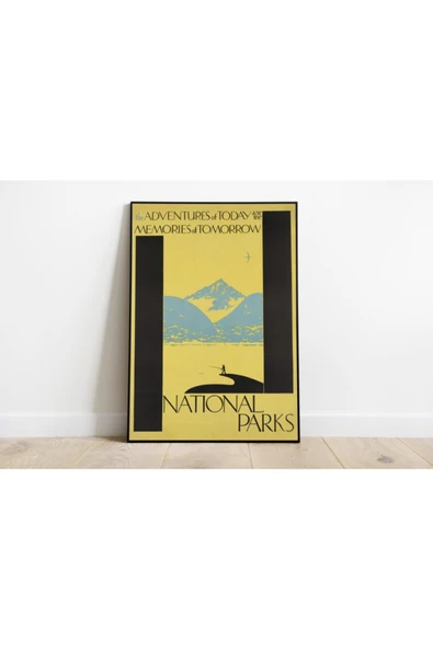 Pegziz Amerika Vintage Sanatsal Poster 60x90cm. ürün görseli 1