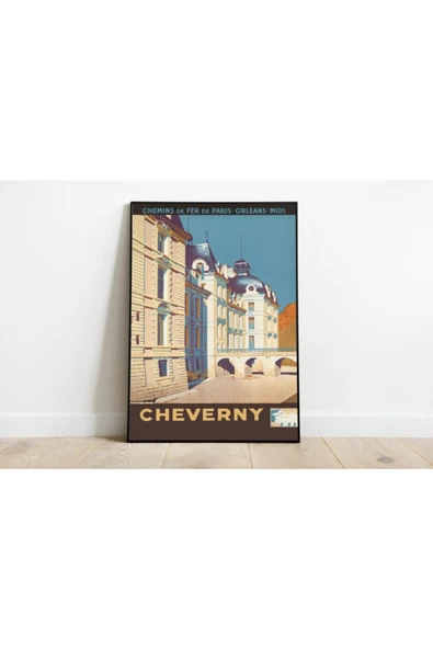 Pegziz Fransa Vintage Sanatsal Poster 60x90cm. ürün görseli 1