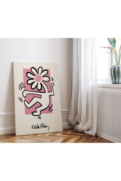 Pegziz Oda Dekorasyon Pop Art Kanvas Tablo Keith Haring Sanatsal Tablo Salon Dekorasyonu Duvar Tablosu ürün görseli 1