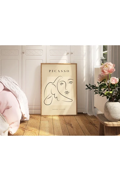 Pegziz Minimalist Sanatsal Picasso Duvar Dekor Posteri 60x90cm. ürün görseli 1