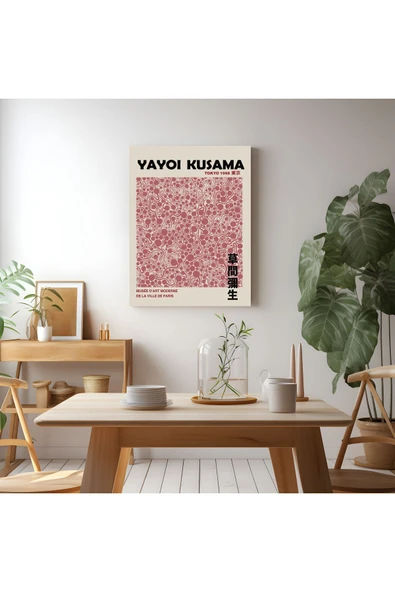 Pegziz Sanatsal Kanvas Tablo Duvar Dekorasyonu Yayoi Kusama Salon Dekorasyonu Duvar Tablosu ürün görseli 1