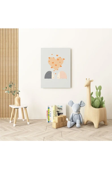 Pegziz Kalpler Modern Kanvas Tablo - Bebek Odası Dekorasyon - Çocuk Odası Tablo ürün görseli 1