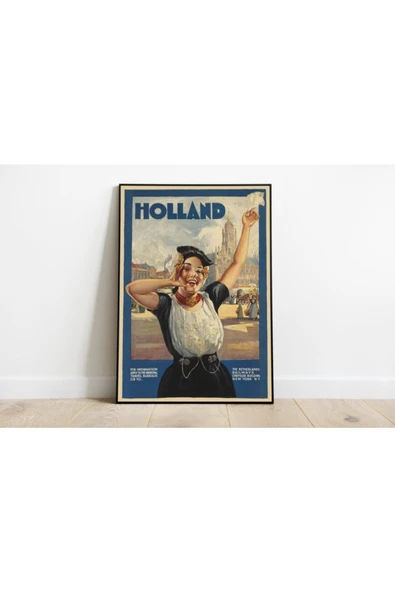Pegziz Hollanda Vintage Sanatsal Poster 60x90cm. ürün görseli 1