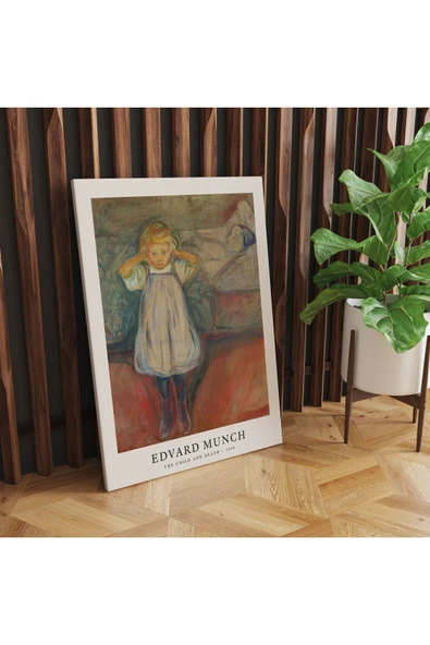 Pegziz Edvard Munch Sanatsal Tablo Salon Duvar Dekroasyonu Kanvas Tablo ürün görseli 1