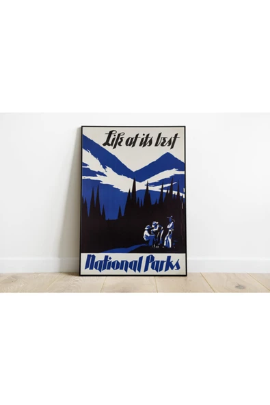 Pegziz Amerika Vintage Sanatsal Poster 60x90cm. ürün görseli 1