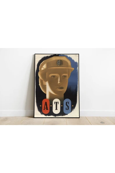 Pegziz 2. Dünya Savaşı Propaganda Vintage Sanatsal Poster 60x90cm. ürün görseli 1