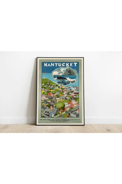 Pegziz Amerika Vintage Sanatsal Poster 60x90cm. ürün görseli 1