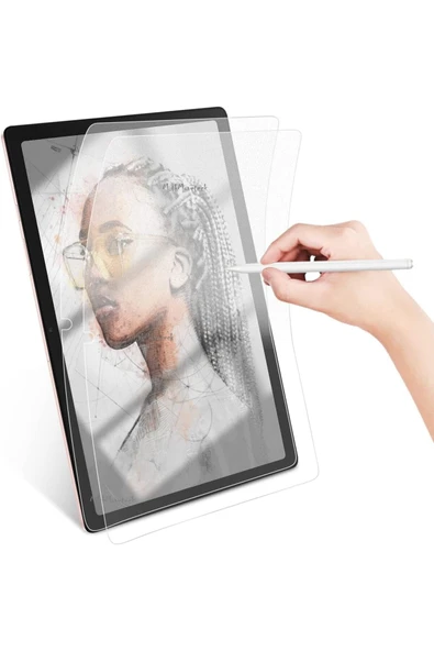 corcishop Galaxy Tab A8 Sm-x200 10.5inç Uyumlu Mat Ekran Koruyucu Kağıt Hissi Özel Çizim Ekranı Paper Like Cam ürün görseli 1