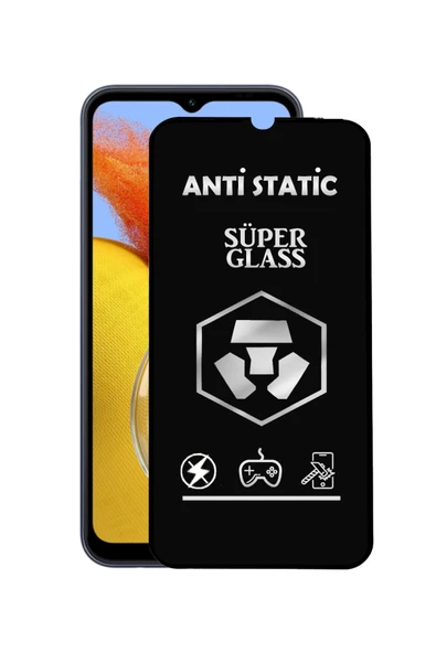 corcishop Samsung Galaxy M14 Tam Kaplayan Anti Statik Çizilmez Safir Ekran Koruyucu Cam ürün görseli 1
