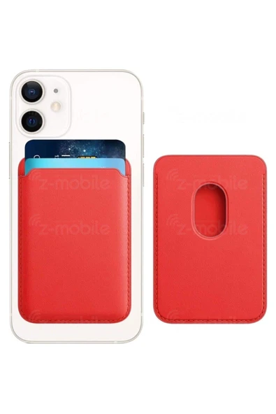 corcishop Apple Iphone 13 Ile Uyumlu Mag-safe Özellikli Cardsafe Deri Cüzdan Kartlık ürün görseli 1