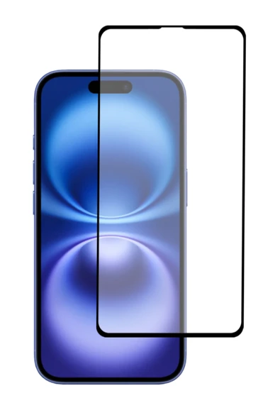 corcishop Apple iPhone 16 Tam Kaplayan Temperli Ekran Koruyucu Cam ürün görseli 1