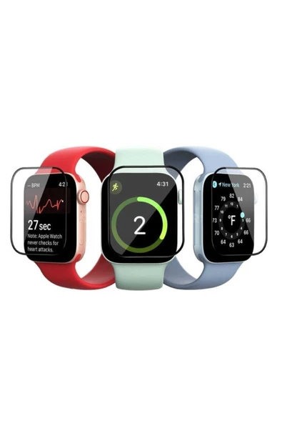 corcishop Apple Watch 44mm Ppma Asla Kırılmayan Ultra Ince Pet Saat Ekran Koruyucu ürün görseli 1