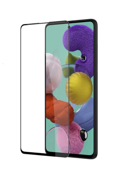 corcishop (3 Adet) Samsung Galaxy A51 Uyumlu Tam Kaplayan Tamperli Cam Ekran Koruyucu ürün görseli 1