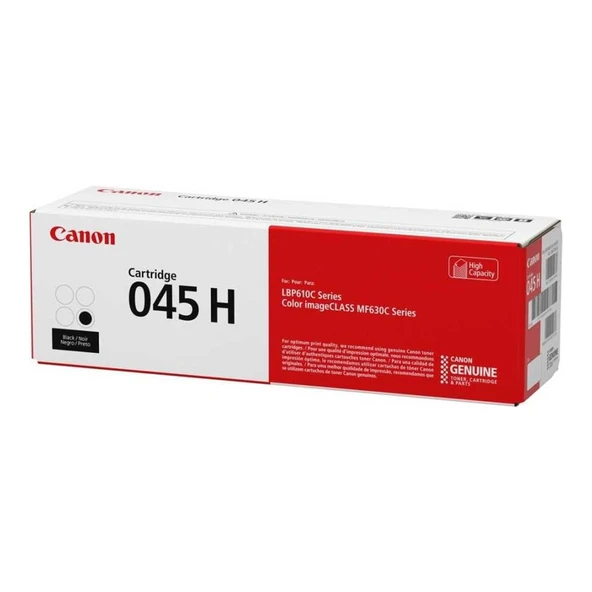 Black Siyah 2.800 Sayfa Kapasiteli Yüksek Kapasite Toner Mf635-631 Lbp613 Crg-045H Bk ürün görseli 1