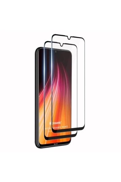 corcishop Xiaomi Redmi Note 8 Crystal Seramik Nano Ekran Koruyucu Siyah (2 Adet) ürün görseli 1