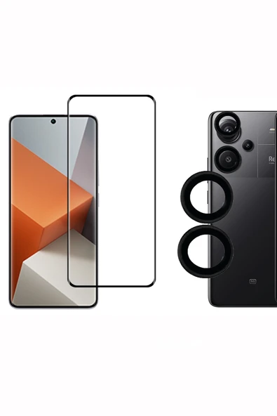 corcishop Xiaomi Redmi Note 13 Pro+ Plus Koruyucu Tam Kaplayan Nano + Kamera Koruyucu Set ürün görseli 1