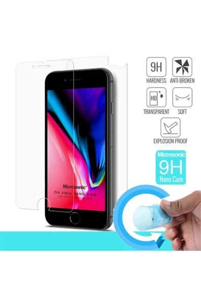 corcishop Apple Iphone Se 2020 Ön + Arka Nano Cam Ekran Koruyucu ürün görseli 1