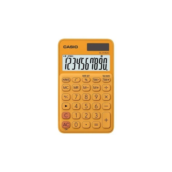 Sl-310Uc-Rg Cep Tipi 10 Hane Turuncu Hesap Makinesi ürün görseli 1