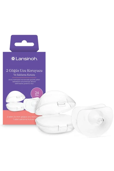 Lansinoh 2 li Göğüs Ucu Koruyucu 24 mm ürün görseli 1