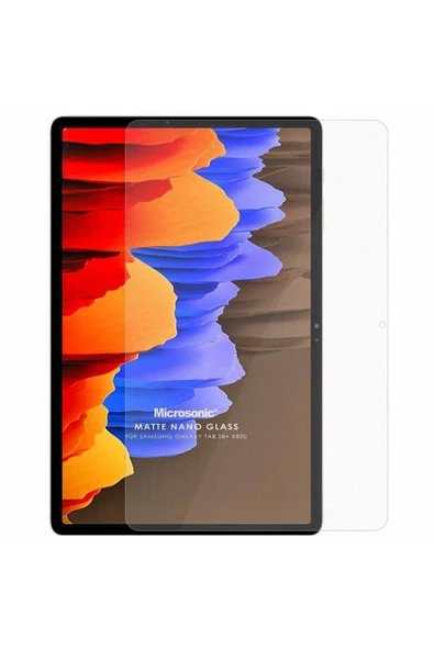 corcishop Galaxy Tab S8 Plus X800 Uyumlu Matte Nano Glass Cam Ekran Koruyucu ürün görseli 1